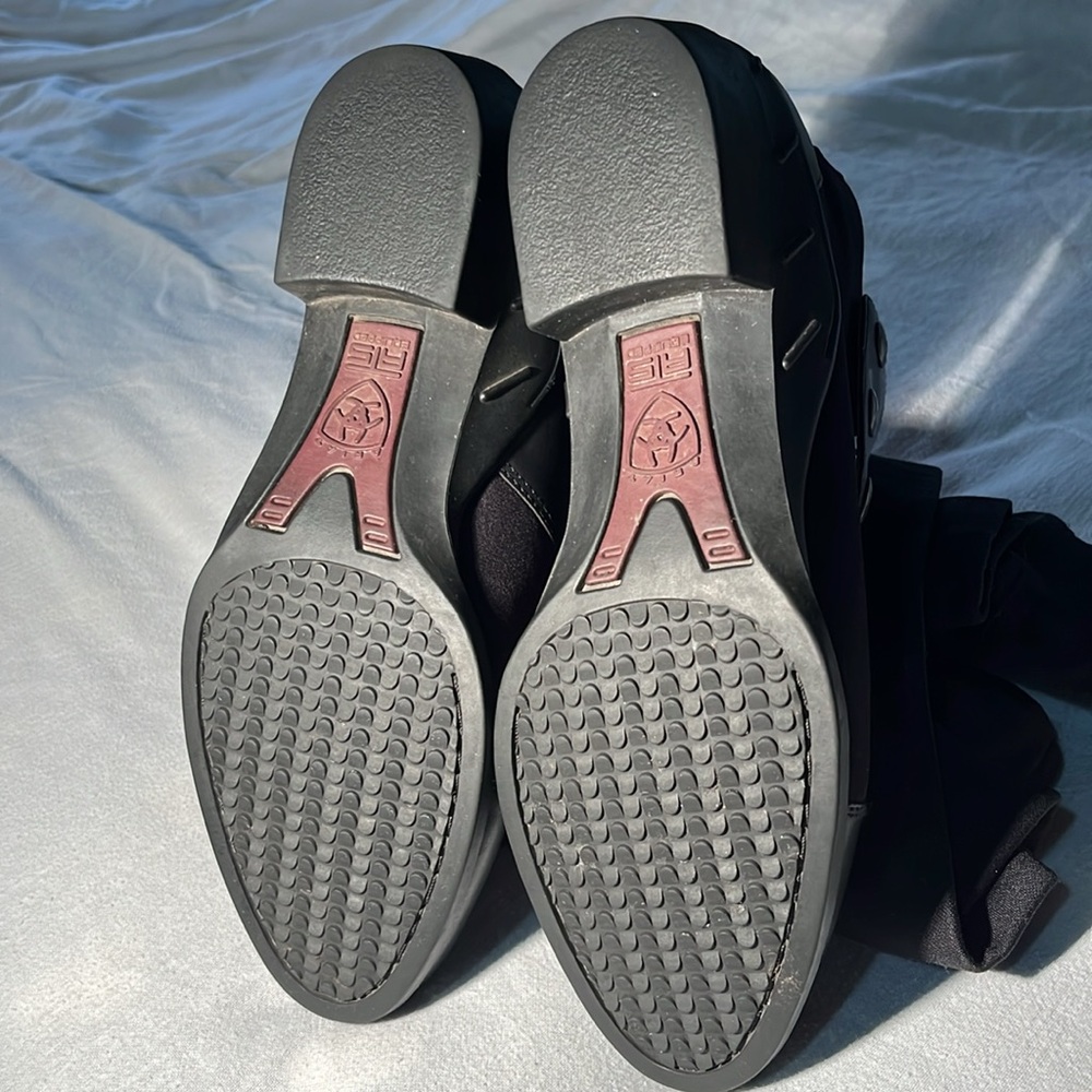 Really Beautiful Black Ariat Spats Style Ankle Boots - Size 9 - Picture 8 of 10